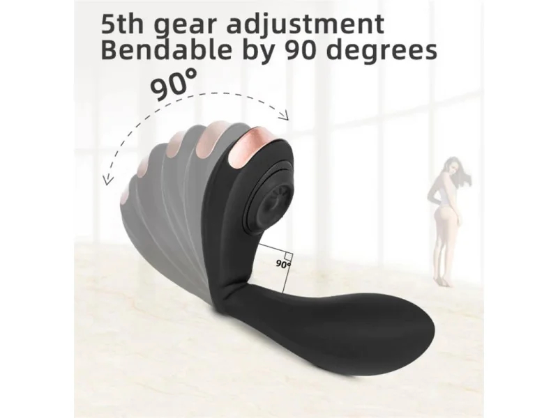 Pulsar Vibrador con Pulsacion y Esqueleto Articulado Silicona USB