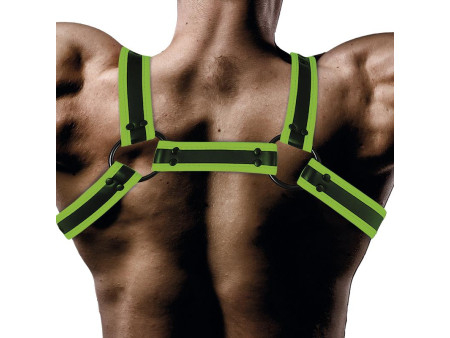 Arnes Bondage para Pecho que Brilla en la Oscuridad Arnes Bondage para Pecho que Brilla en la Oscuridad