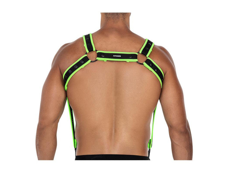 H4RNESS05 Arnes de Pecho Neon Verde Talla Unica