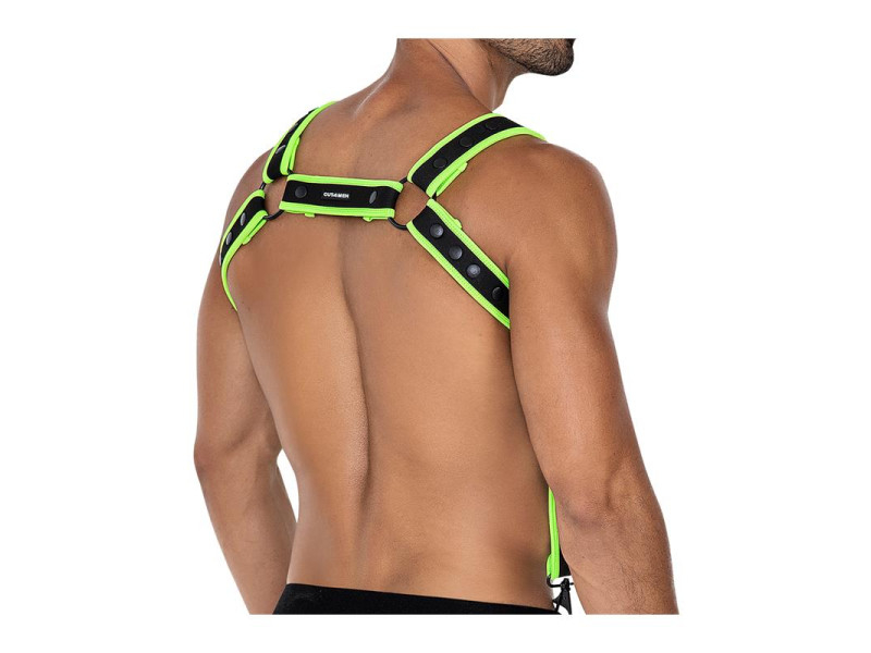 H4RNESS05 Arnes de Pecho Neon Verde Talla Unica