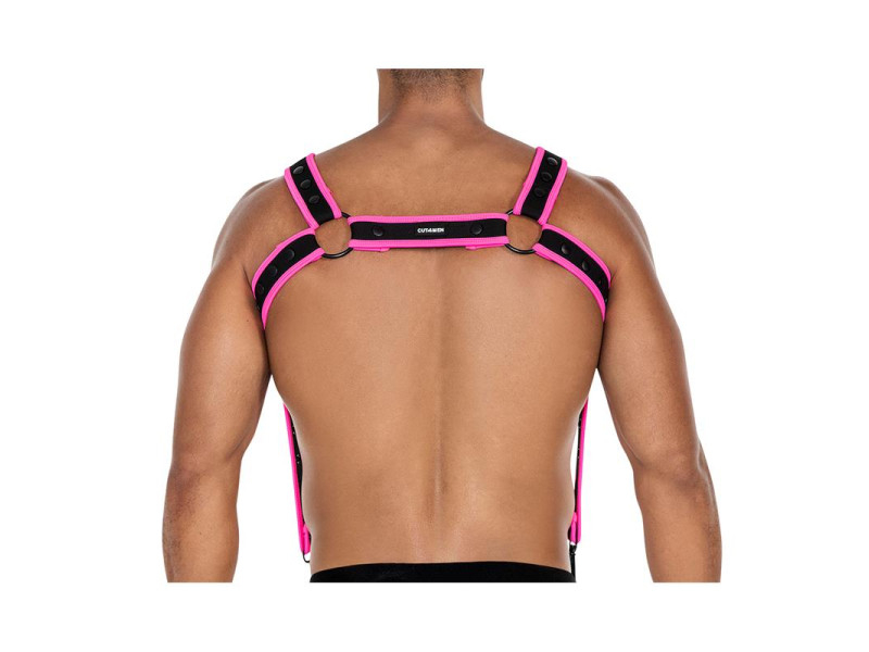 H4RNESS05 Arnes de Pecho Neon Rosa Talla Unica