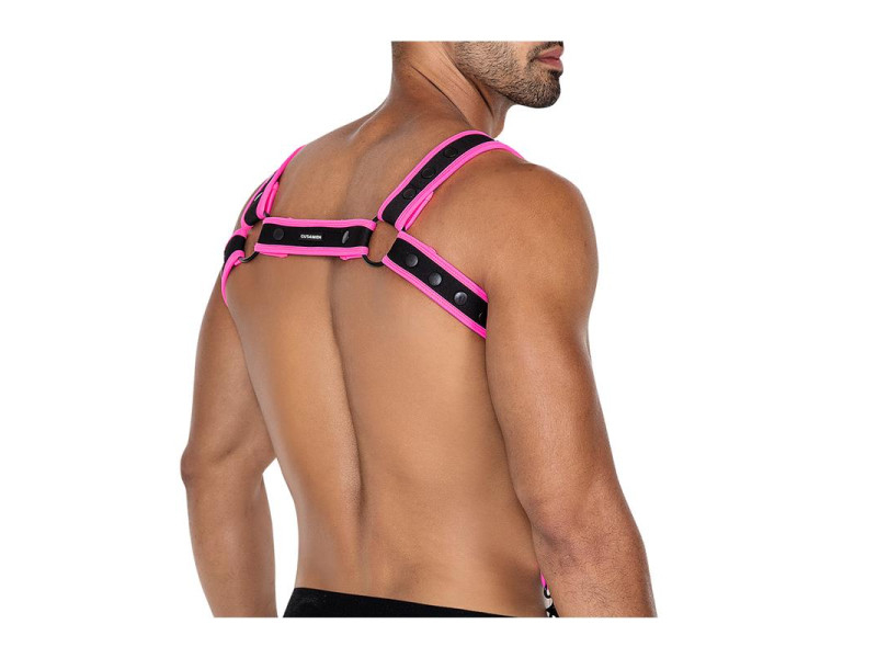H4RNESS05 Arnes de Pecho Neon Rosa Talla Unica