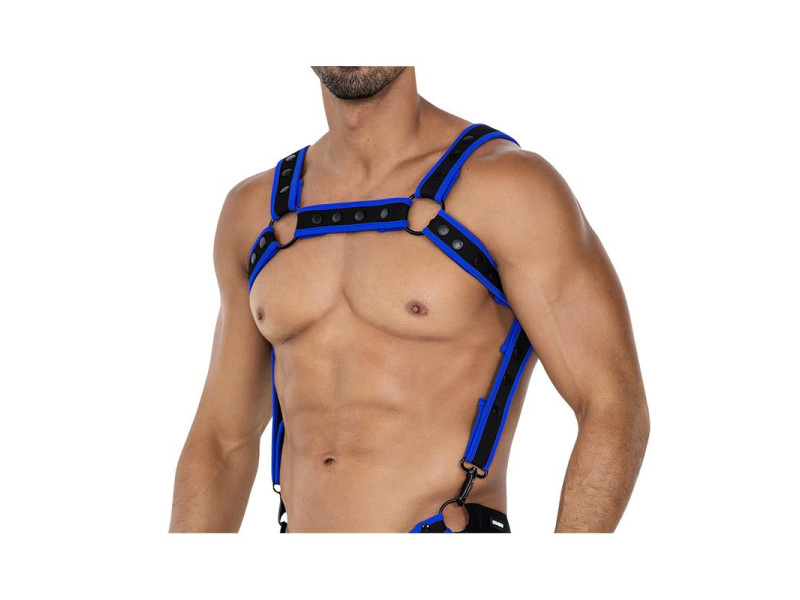 H4RNESS05 Arnes de Pecho Neon Azul Electrico Talla Unica H4RNESS05 Arnes de Pecho Neon Azul Electrico Talla Unica