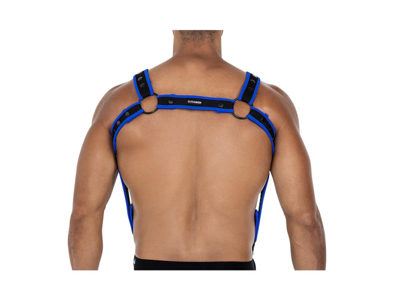 H4RNESS05 Arnes de Pecho Neon Azul Electrico Talla Unica