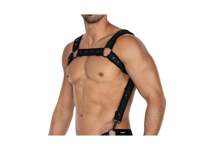 H4RNESS05 Arnes de Pecho Neon Negro Talla Unica H4RNESS05 Arnes de Pecho Neon Negro Talla Unica