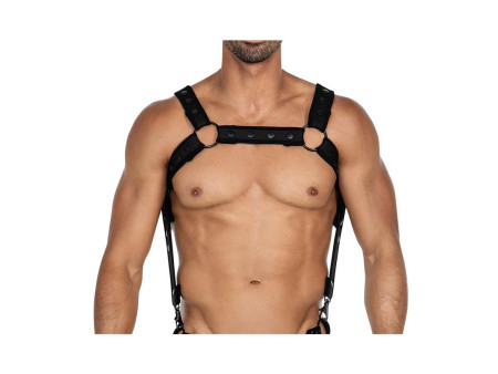 H4RNESS05 Arnes de Pecho Neon Negro Talla Unica H4RNESS05 Arnes de Pecho Neon Negro Talla Unica