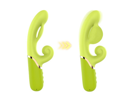 Vibrador con Funcion de Inflado Verde Vibrador con Funcion de Inflado Verde