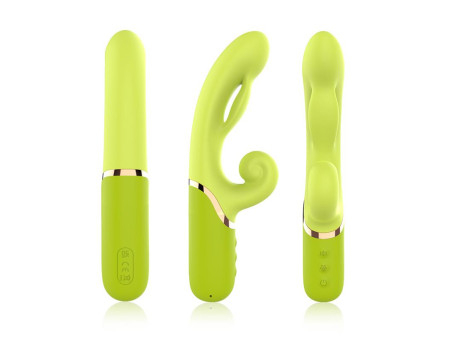 Vibrador con Funcion de Inflado Verde Vibrador con Funcion de Inflado Verde