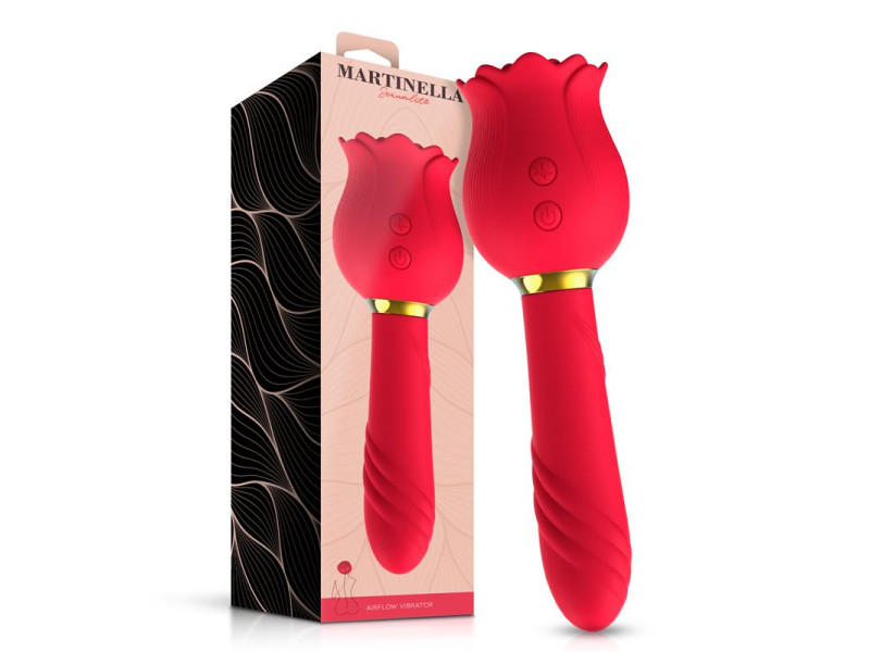 Rosa con Succion y Vibrador 2 en 1