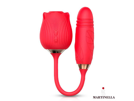 Rosa con Succion con huevo con Thrusting USB