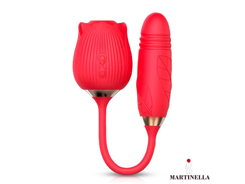 Rosa con Succion con huevo con Thrusting USB
