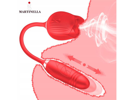 Rosa con Succion con huevo con Thrusting USB