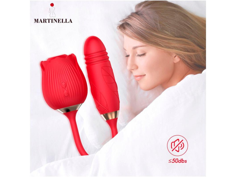 Rosa con Succion con huevo con Thrusting USB