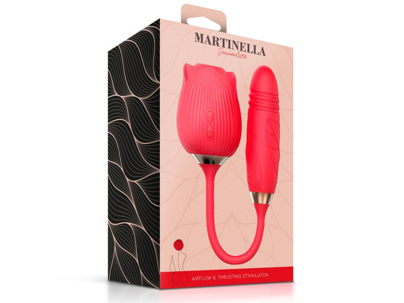 Rosa con Succion con huevo con Thrusting USB