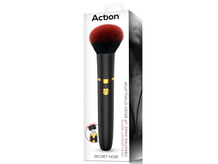 Secret Noir Estimulador Brocha de Maquillaje con Vibracion Negro Secret Noir Estimulador Brocha de Maquillaje con Vibracion Negro