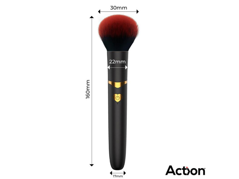 Secret Noir Estimulador Brocha de Maquillaje con Vibracion Negro