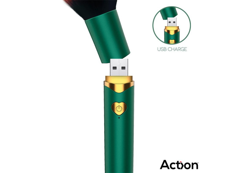 Secret Vert Estimulador Brocha de Maquillaje con Vibracion Verde