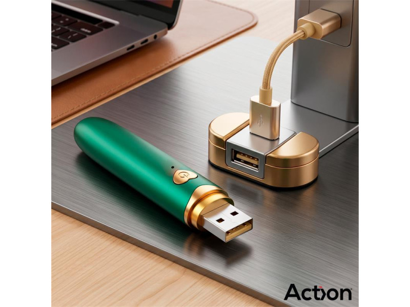 Secret Vert Estimulador Brocha de Maquillaje con Vibracion Verde