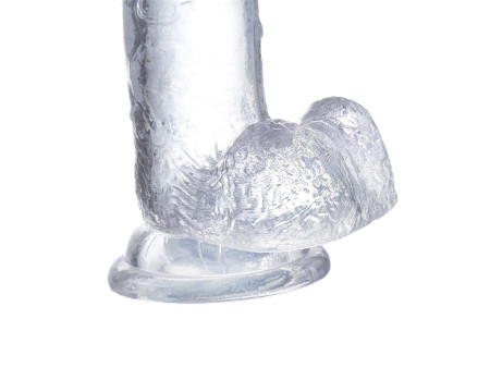 Dildo Realista con Testiculos Material Cristalino 155 cm