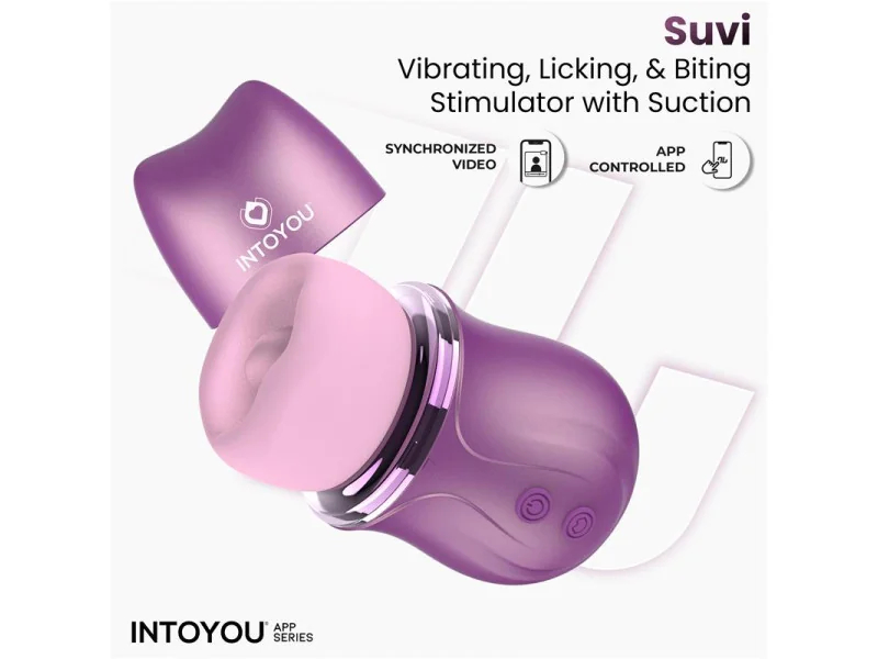 Suvi Estimulador con Licking Biting Succion y Vibracion USB C con APP