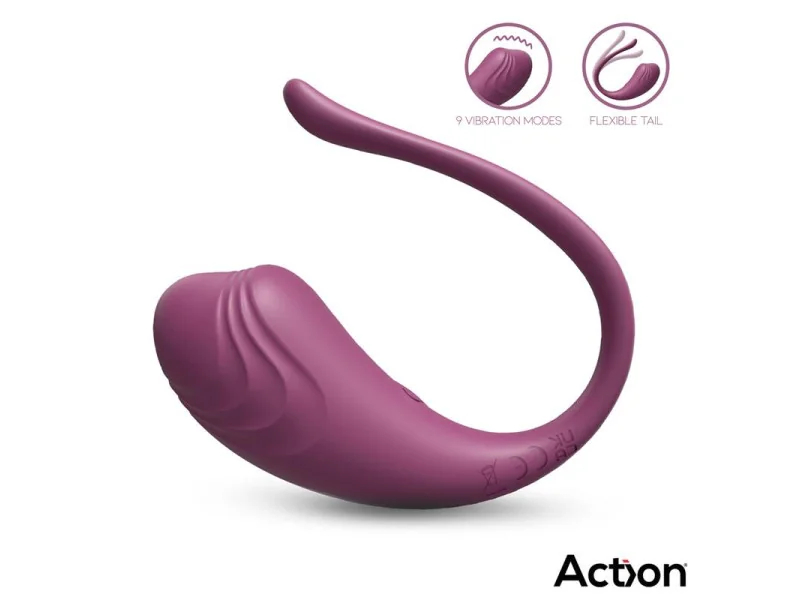 Luvia Huevo Vibrador con Control Remoto USB Purpura