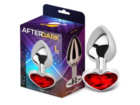 Plug anal Base Corazon Red Scarlet Talla L