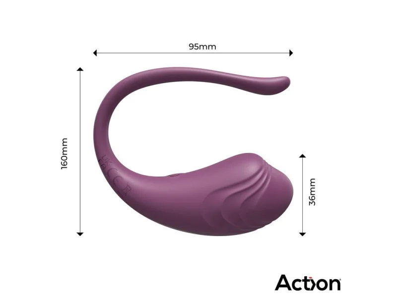 Luvia Huevo Vibrador con Control Remoto USB Purpura