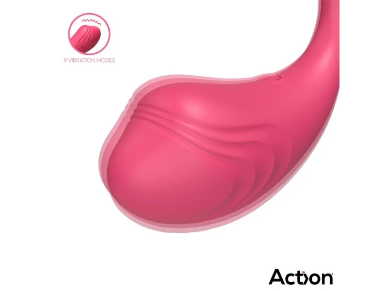 Luvia Huevo Vibrador con Control Remoto USB Rosa
