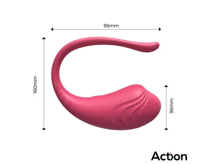 Luvia Huevo Vibrador con Control Remoto USB Rosa