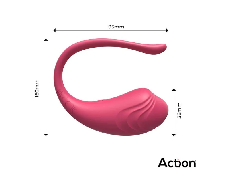 Luvia Huevo Vibrador con Control Remoto USB Rosa