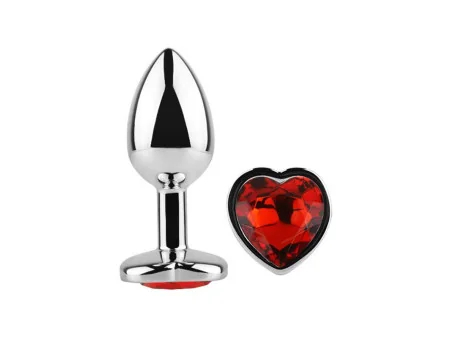Plug anal Base Corazon Red Scarlet Talla L