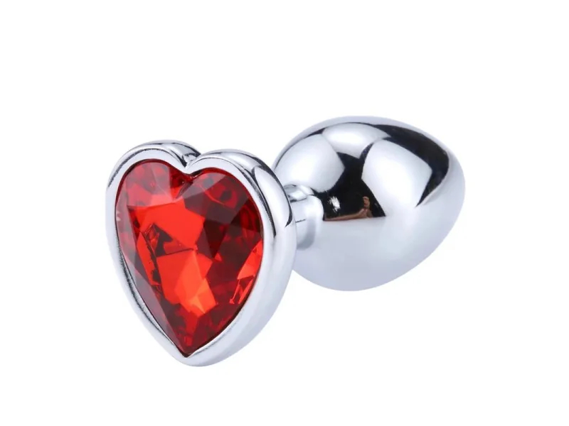 Plug anal Base Corazon Red Scarlet Talla L