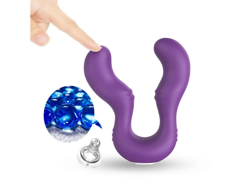 Vibrador Doble para Parejas Purpura