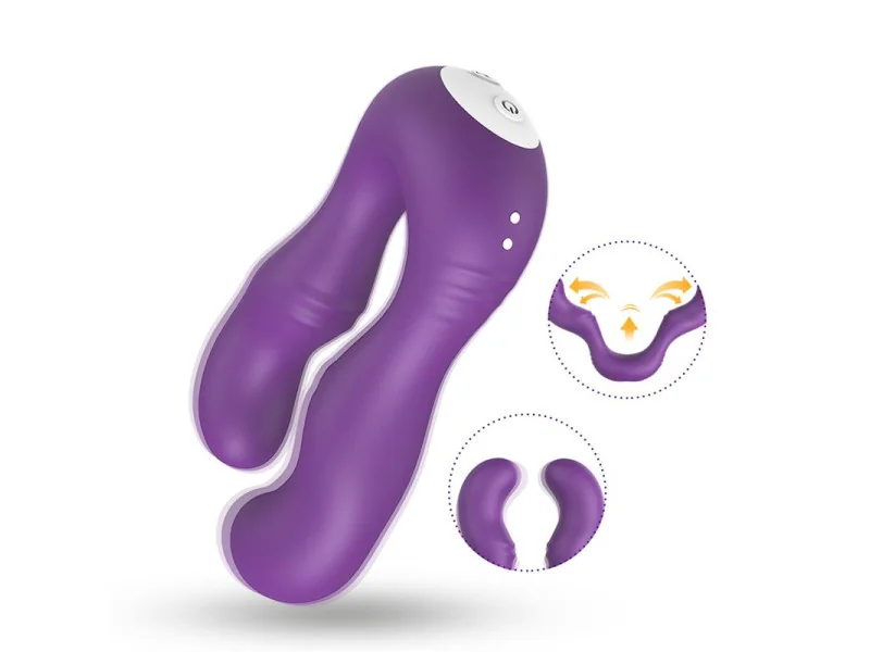 Vibrador Doble para Parejas Purpura