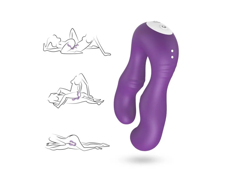 Vibrador Doble para Parejas Purpura