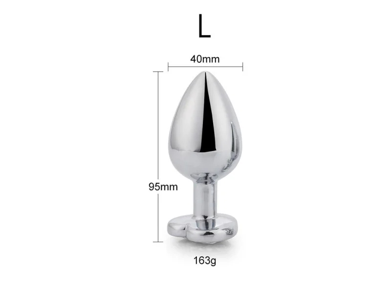 Plug anal Base Corazon Red Scarlet Talla L