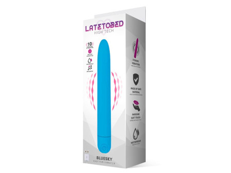 Bluesky Vibrador 10 Funciones 185 cm USB Azul Mate