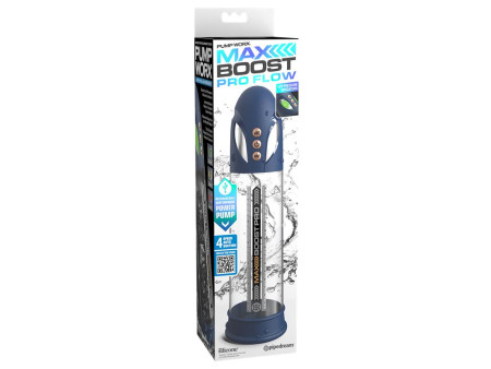 Masturbador Automatico Max Boost Pro Flow Azul Masturbador Automatico Max Boost Pro Flow Azul