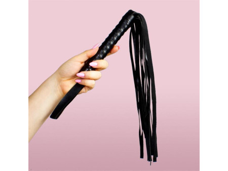 Flogger de Cuero 45 cm Negro