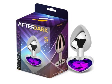 Plug Anal con Joya de Corazón Purple Lavender Talla S