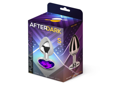 Plug Anal con Joya de Corazon Purple Lavender Talla S