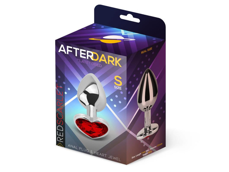 Plug Anal Joya de Corazon Red Scarlet Talla S