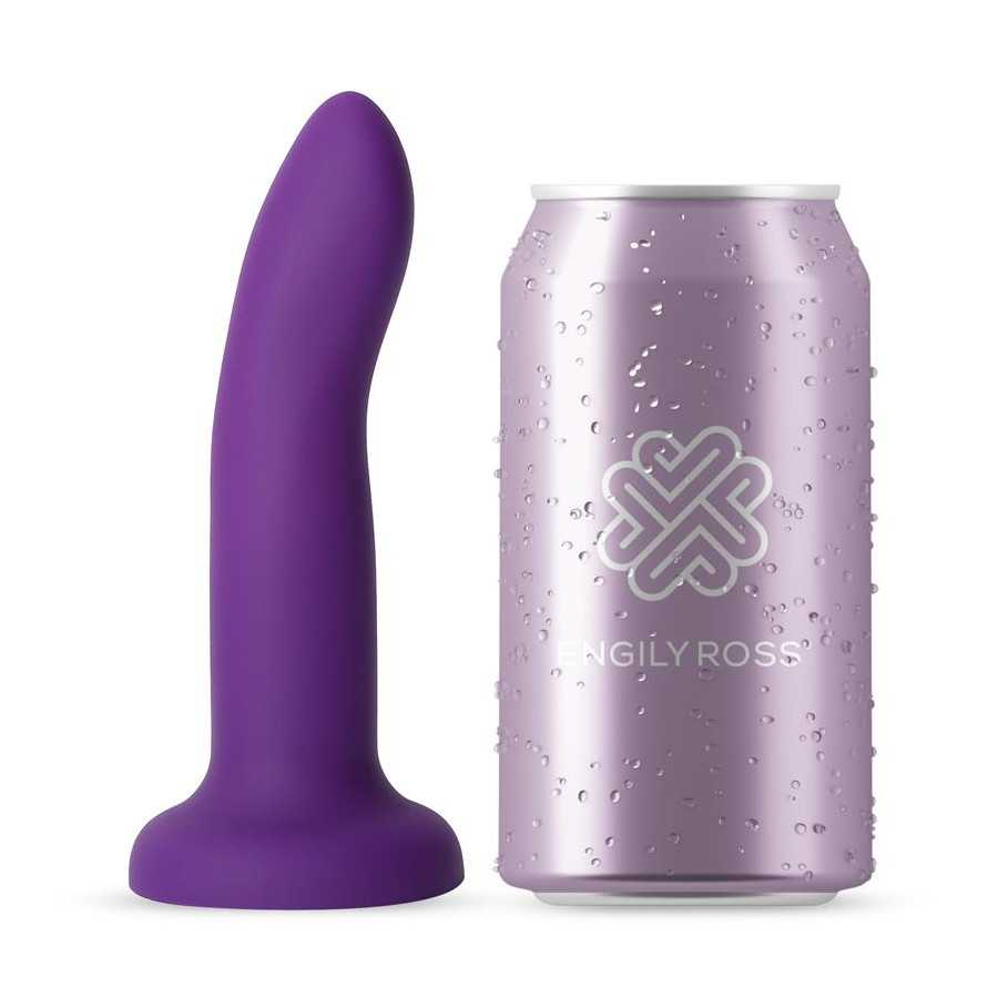 Dildo que Cambia de Color Purpura a Rosa Talla S 14 cm