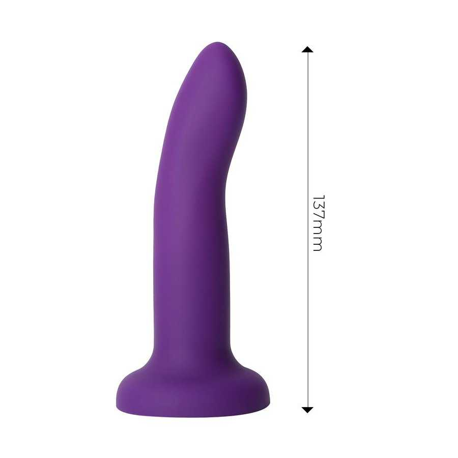 Dildo que Cambia de Color Purpura a Rosa Talla S 14 cm