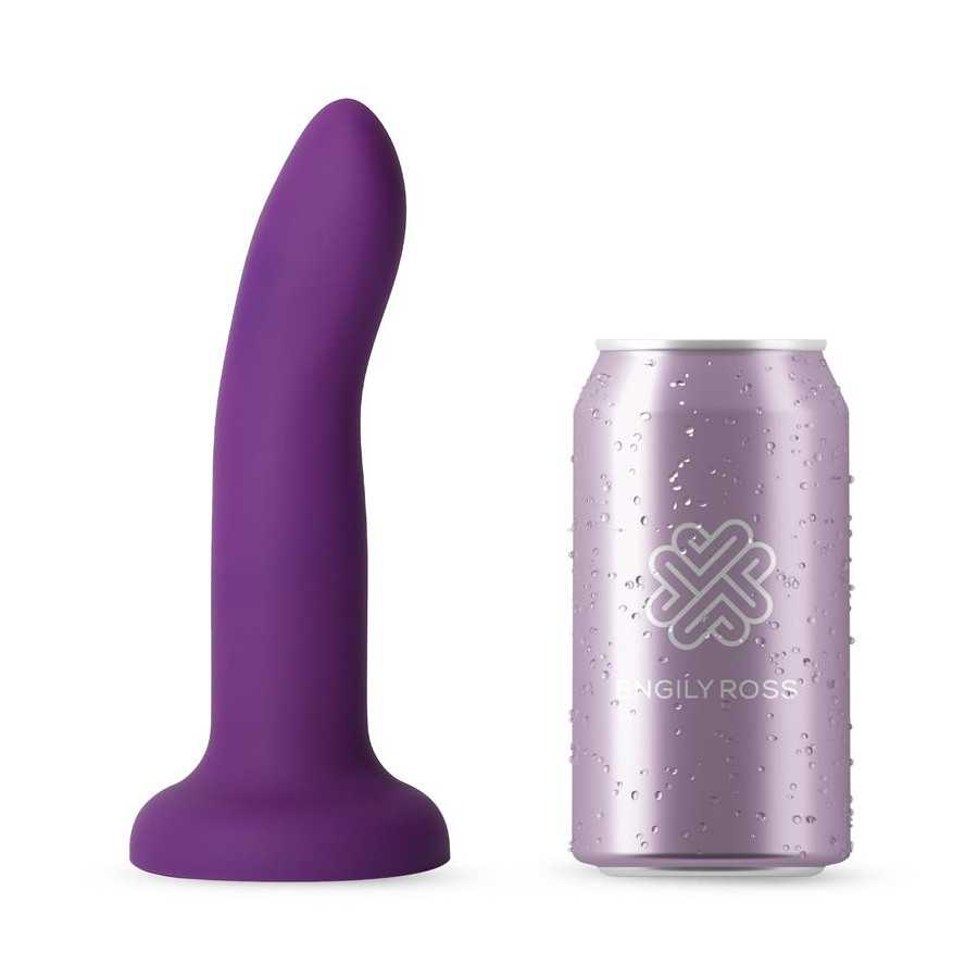 Dildo que Cambia de Color de Purpura a Rosa Talla M 17 cm