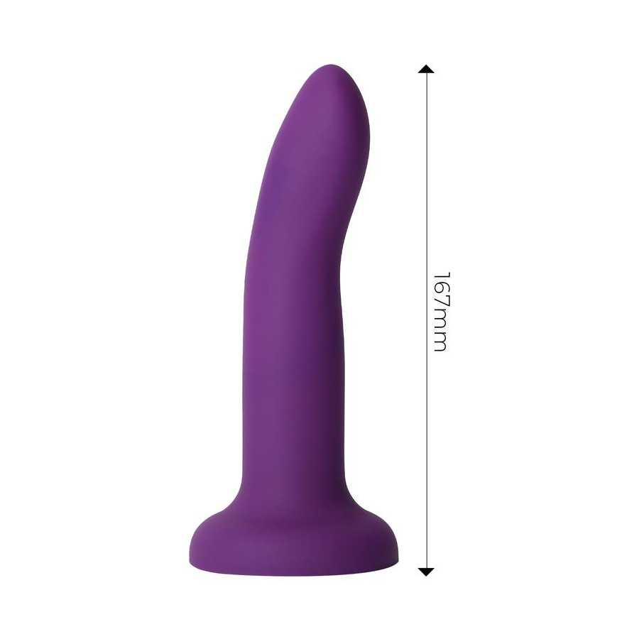 Dildo que Cambia de Color de Purpura a Rosa Talla M 17 cm