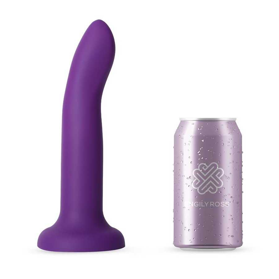 Dildo que Cambia de Color Pupura a Rosa Talla L 21 cm