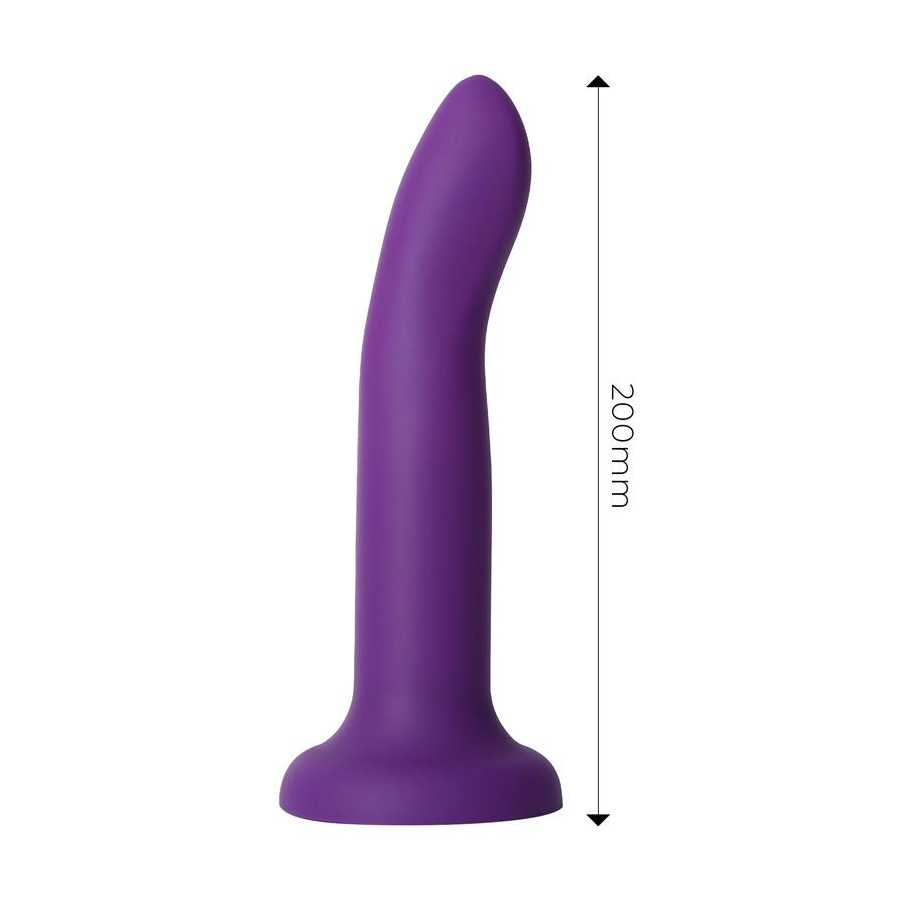 Dildo que Cambia de Color Pupura a Rosa Talla L 21 cm