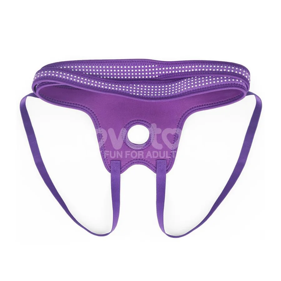 Arnes Easy Strap On Harness Polka Dots Purpura