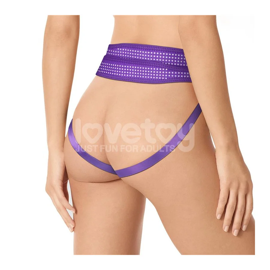 Arnes Easy Strap On Harness Polka Dots Purpura